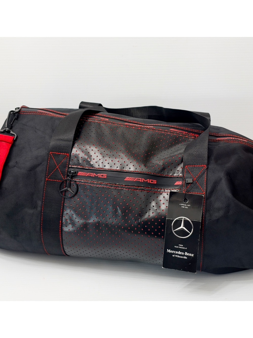 NWT - Mercedes AMG Travel Duffle Bag Black, Red